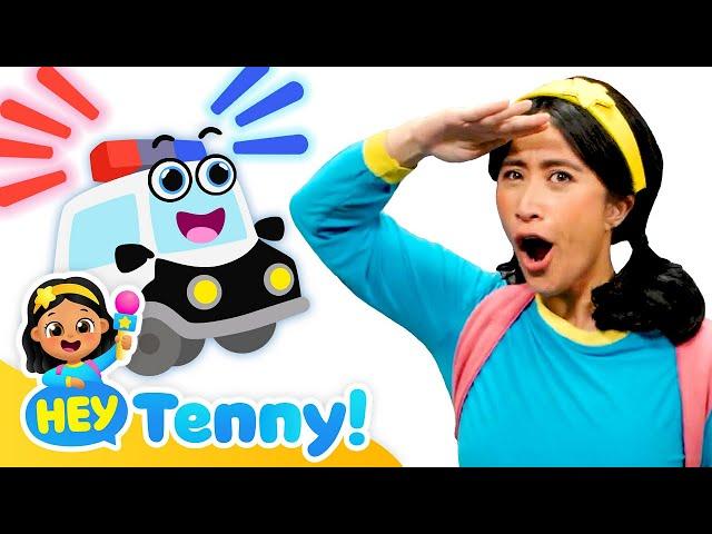  Tenny to the Rescue! | Police Cars for Children | Educational Video for Kids | Hey Tenny!