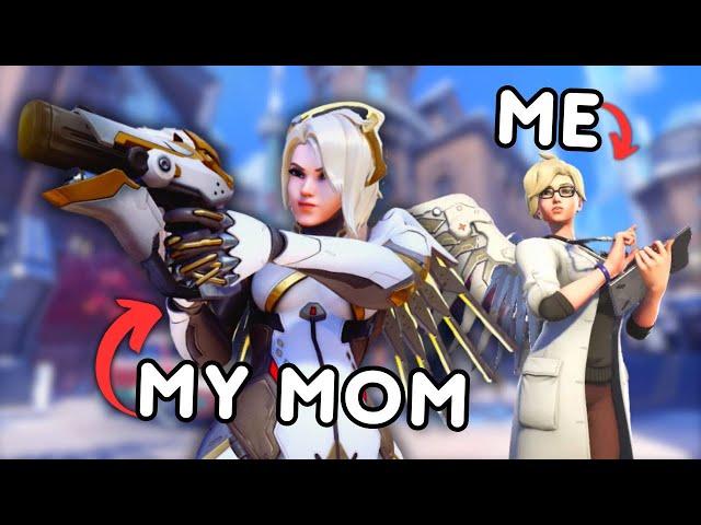 i taught my MOM how to play OVERWATCH..