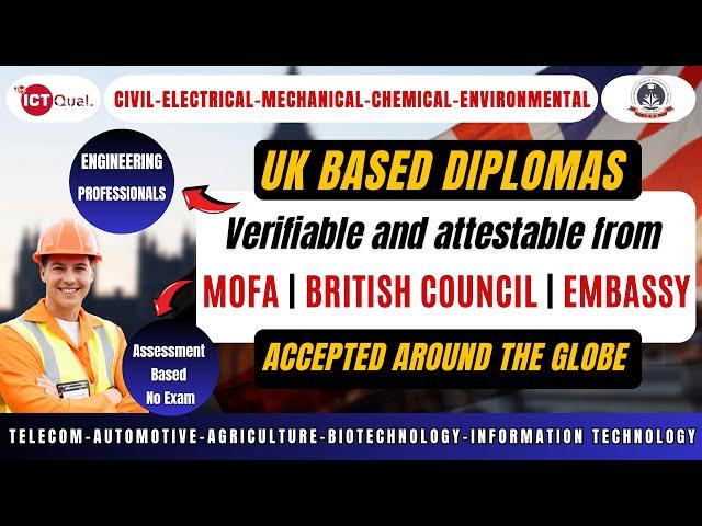 UK Diploma | Attestable from MOFA | British Council | Embassy | Saudi Engineering Council