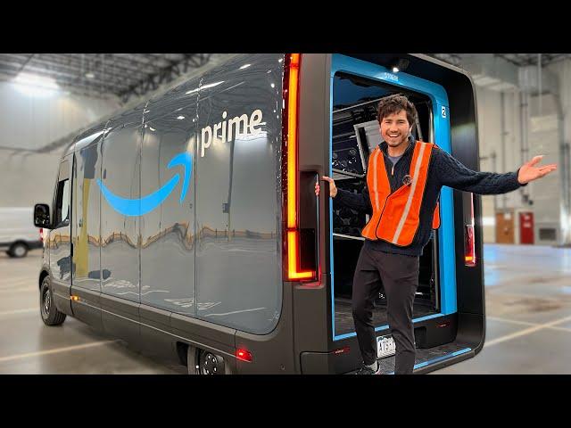 Rivian Amazon Van Full Tour! Check Out This Insanely Cool Electric Delivery Vehicle