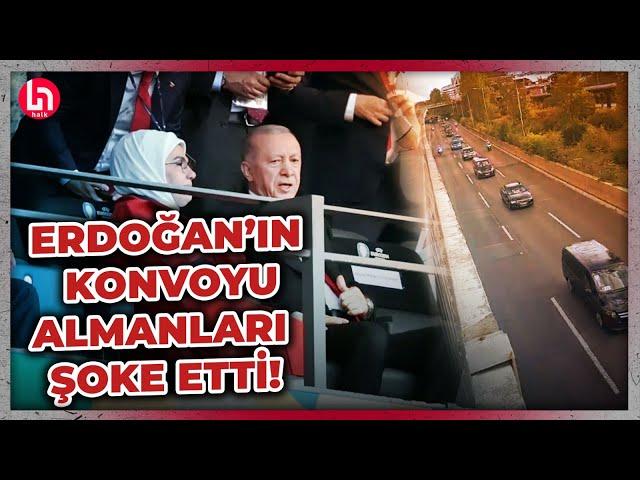 İsraf had safhada! İşte maça giden Erdoğan'ın onlarca araçlık konvoyu!