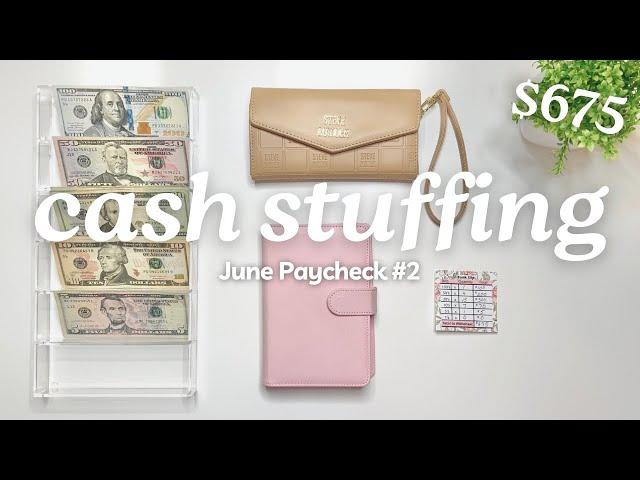 CASH ENVELOPE STUFFING | JUNE 2024 PAYCHECK #2 | Budget With Me | MONETS MONEY