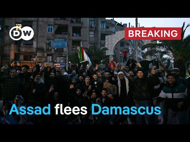 Breaking: Assad flees Syria as rebel forces enter Damascus | DW News