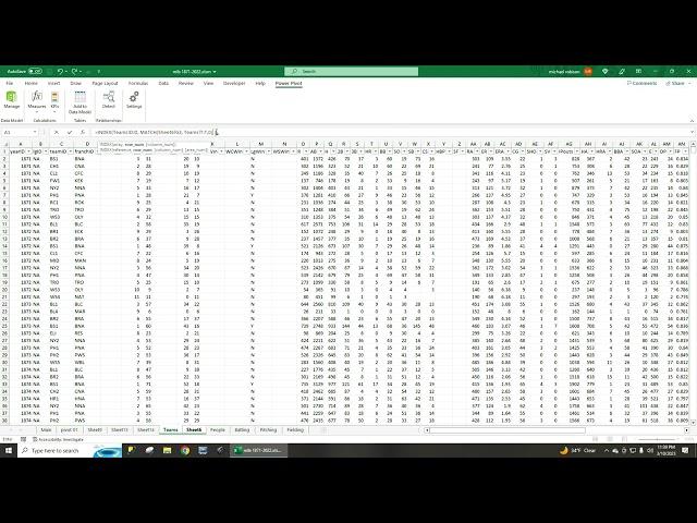 Large, Index, and Match features within Excel