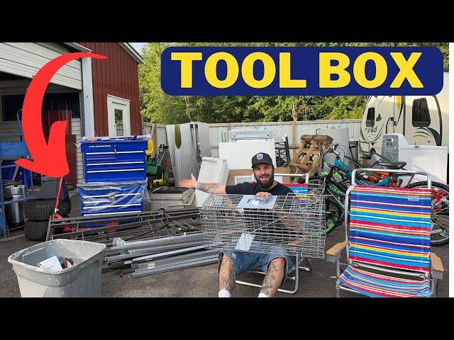 Harbor Freight HUGE Dumpster SCORE Mechanics Tool Cart