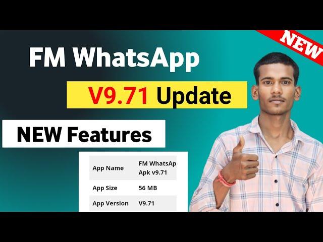 FM WhatsApp Update Kaise Kare |how to update FM WhatsApp v9.71 | new version update v9.71