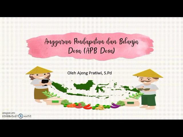 Anggaran Pendapatan dan Belanja Desa (Permendagri No 20 th 2018) - Part 1