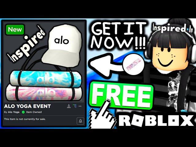 FREE ACCESSORIES! HOW TO GET Affirmation Crown! White Trucker Hat & Pink/Blue Mats (ROBLOX ALO YOGA)