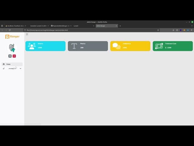 Tutorial Install Laravel UI and Admin Ranger