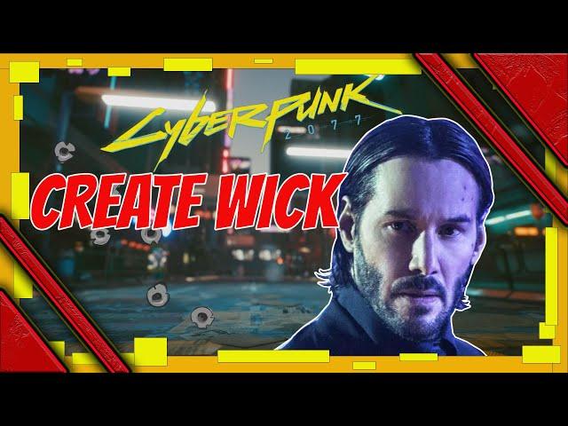 how to create john wick cyberpunk 2077 character creation