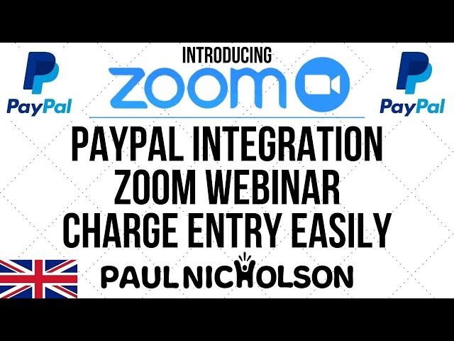 Zoom Webinar Paypal Integration Take Payment From Registrants Entry