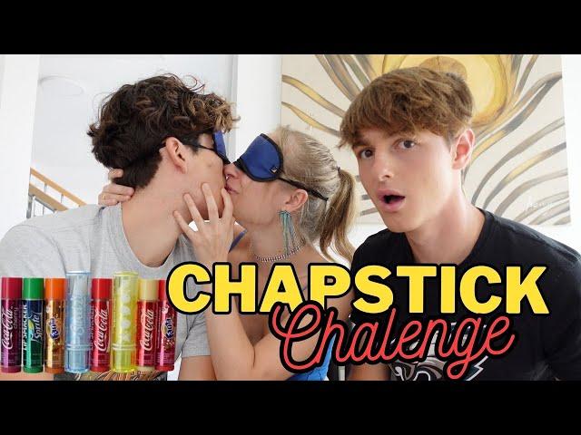 Chapstick Challenge as a THROUPLE WITH GIRL "KISSING ON CAMERA"‍️‍‍ | Svandylove #love