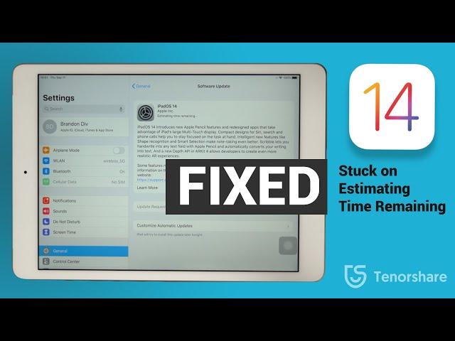 iPad Stuck on Estimating Time Remaining? Here's the fix. [iPadOS 14]