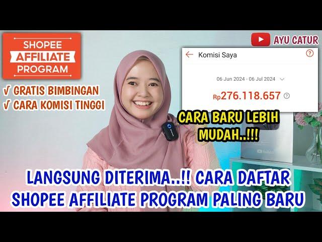 LANGSUNG DITERIMA️CARA DAFTAR SHOPEE AFFILIATE PROGRAM TERBARU TERMUDAH TANPA MINIMAL FOLLOWERS