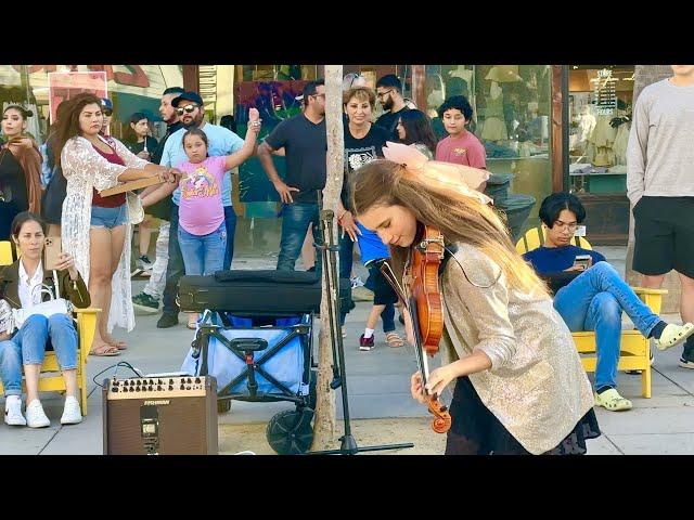 THE CROWD was ON FIRE  | Bee Gees - Stayin' Alive | Karolina Protsenko - Violin Cover