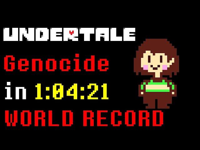 Undertale Genocide Speedrun in 1:04:21 (Former WR)