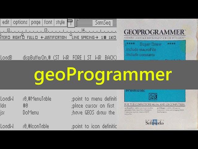 Write C64 GEOS applications with geoProgrammer in 6502 assembly language.