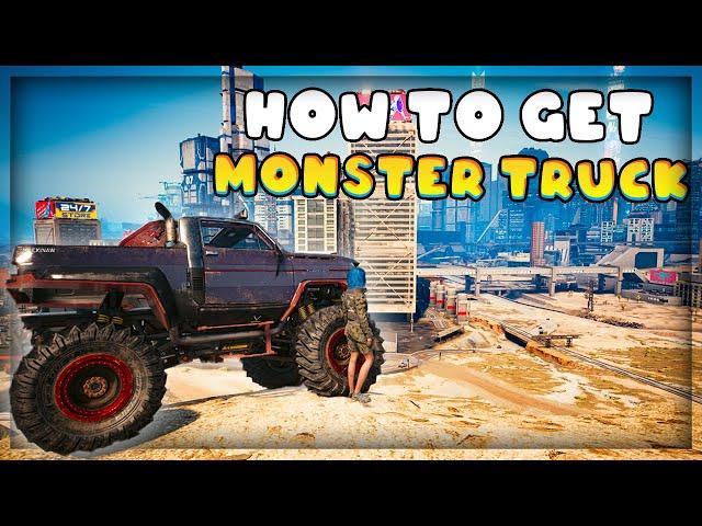 How to get the *SECRET* MONSTER TRUCK in Cyberpunk 2077 (EASY WAY)