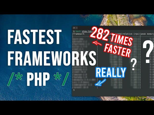 Fastest Frameworks? Speed Comparison for Popular PHP Frameworks