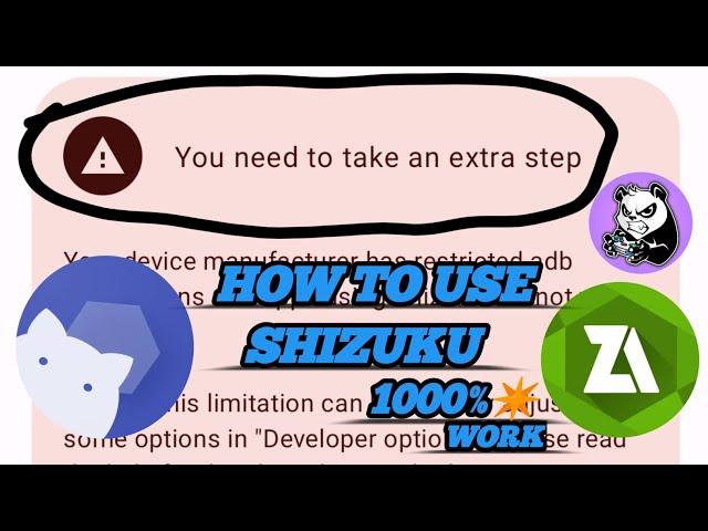 How To Connect Or Use Shizuku App || ZArchiver Problem Solve || Tech With Rusher