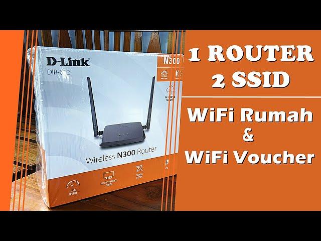 Setting D-Link DIR-612 WiFi Rumahan (PPPoE) dan Hotspot Voucher Sekaligus