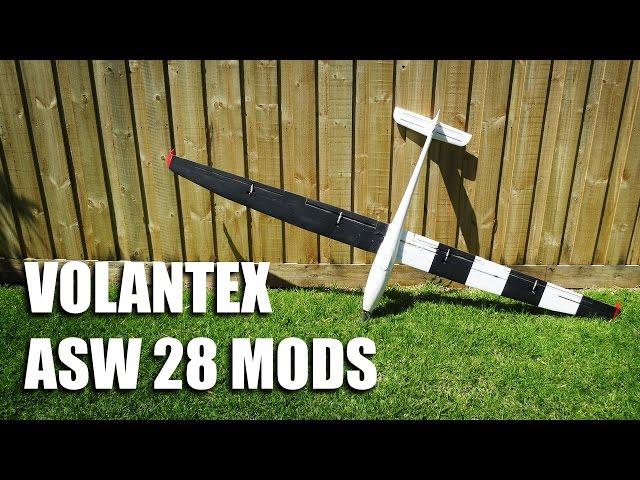 Volantex ASW 28 mods