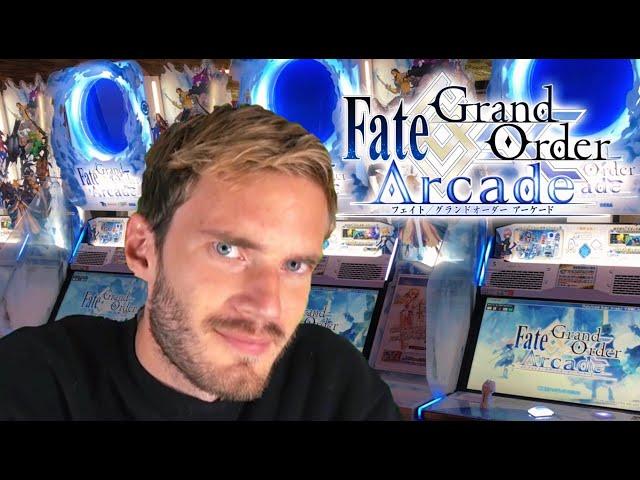 Pewdiepie tries out Fate Grand Order Arcade