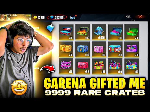 Free Fire Garena Gifted Me New 999 Mystery Crates Worth 15,000 Diamonds -Garena Free Fire