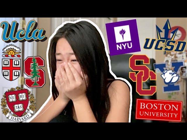 COLLEGE DECISIONS REACTION 2020 *emotional* (HARVARD, UCLA, NYU, USC, GEORGETOWN +9 MORE)
