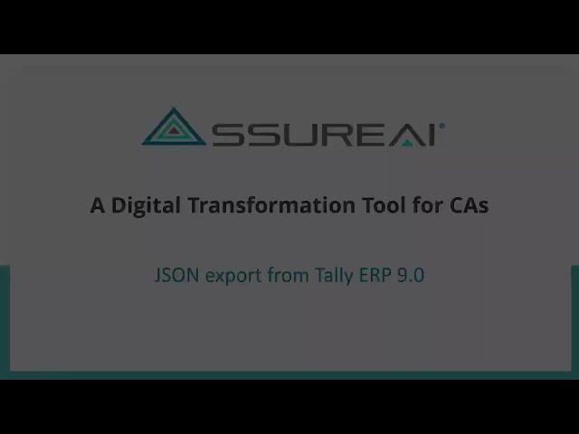 1.JSON Export-Tally ERP9