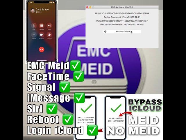 NEW BYPASS ICLOUD MEID EMC ACTIVATOR MEID V 1.0 POWER TOOL RELEASED NOW