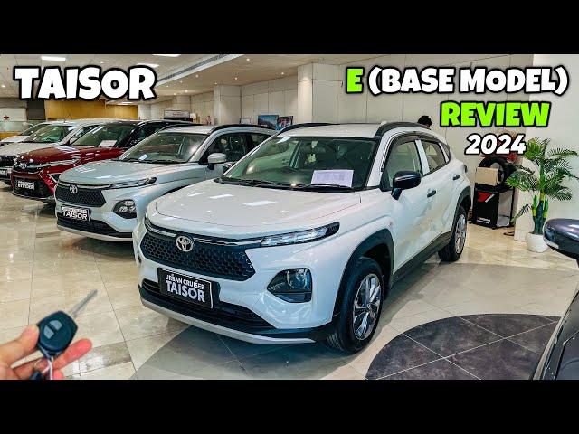 Toyota Taisor E 2024 ️ Toyota Taisor Base Model | Toyota Taisor 2024  | Real Life Detailed Review