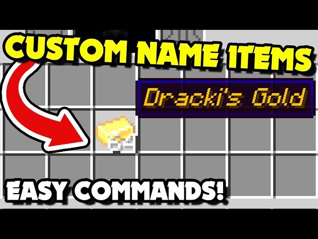 How to Give & Spawn CUSTOM NAME ITEMS in Minecraft 1.20.6+ Java? Custom Name Item Commands! [Easy]