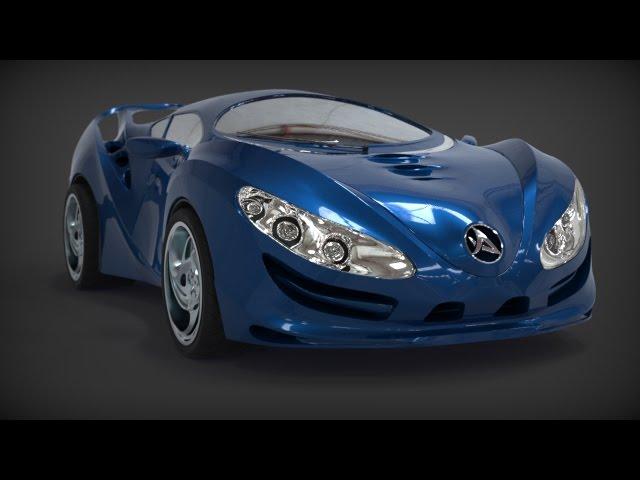 ZBrush 4r7 Zmodeler 3d modeling Car