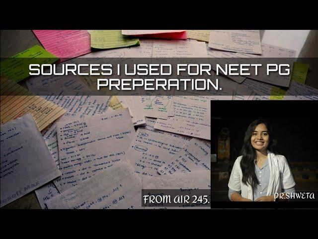 SOURCES I USED FOR NEET PG || #neetpg #next #motivation #education