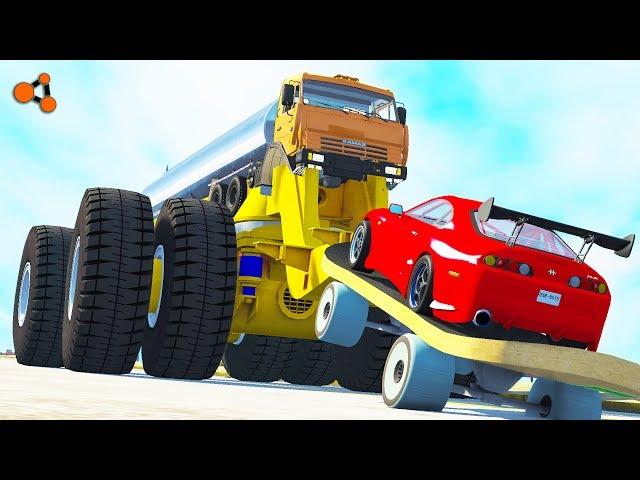 Beamng drive - Giants Machines Crushes Cars #5