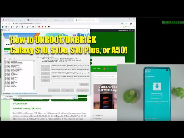 How to Unroot/Unbrick Galaxy S10/S10e/S10 Plus/A50!