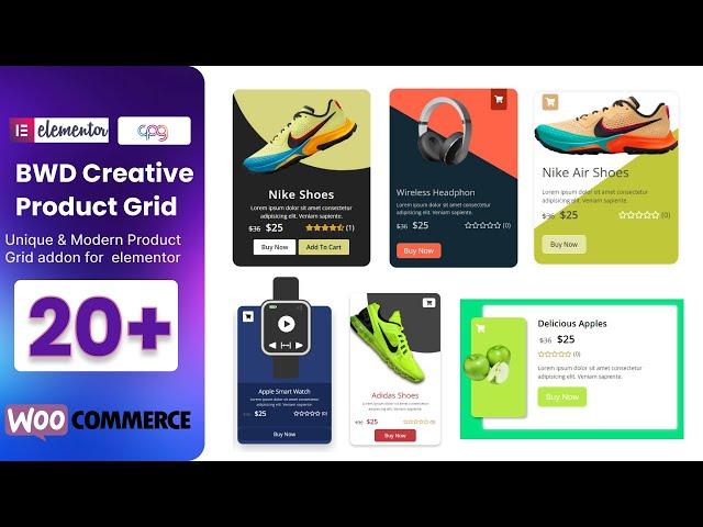 Creative Product Grid Elementor addon Tutorial