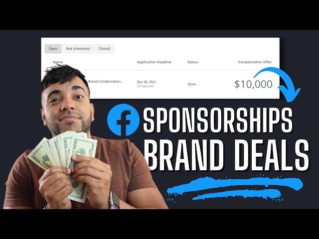 How To Make Money On Facebook With Sponsorships & Brand Deals | Make Money Online 2022