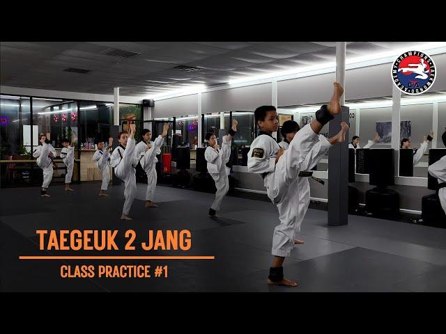 Taekwondo Poomsae | Taegeuk Ee Jang Class Practice #1