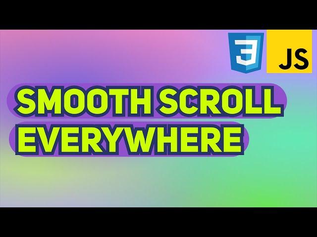 Smooth Scroll to DIV on Different Page using JavaScript & CSS | Smooth Scroll to Section Tutorial