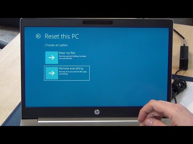 HP Recovery -  How to reset HP Probook Notebook / Laptop to factory default (Windows 10)