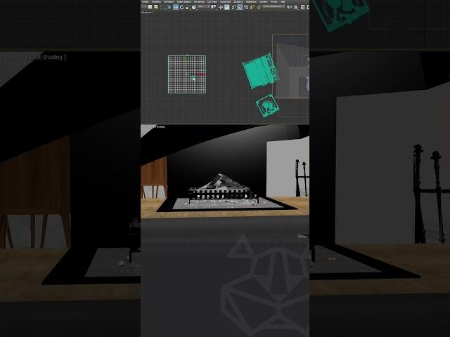 Как создать огонь в 3ds Max? #3dvisualization