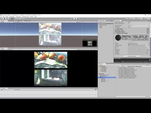 Simple LUT Adjuster and Color Correction Lookup for Unity