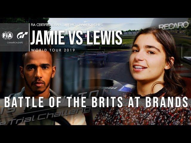 GT Sport Challenge: Jamie Chadwick vs Lewis Hamilton