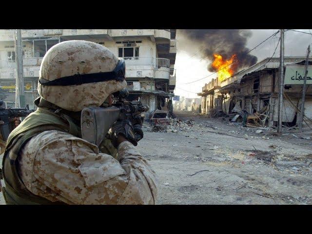 U.S. Marines in Battle of Fallujah - Urban Combat Footage Iraq War