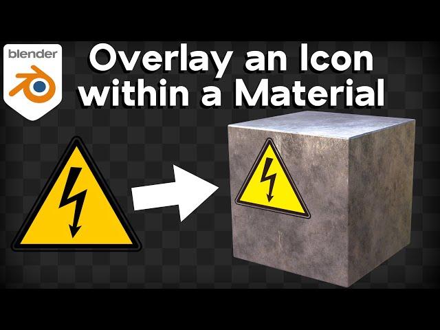 How to Overlay an Icon within a Material (Blender Tutorial)