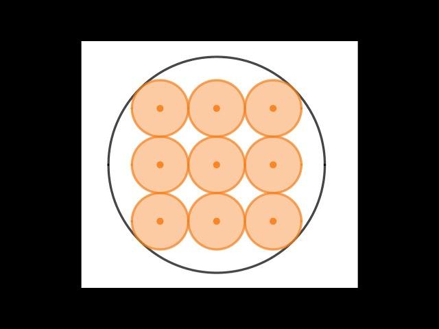 Inscribing nine circles in a unit circle. A Japanese temple problem, a sangaku.