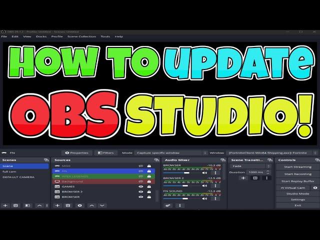 How To Update OBS Studios (2024)