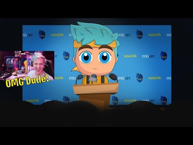 Ninja Reacts to "Why Ninja left Twitch (Animation)"!!